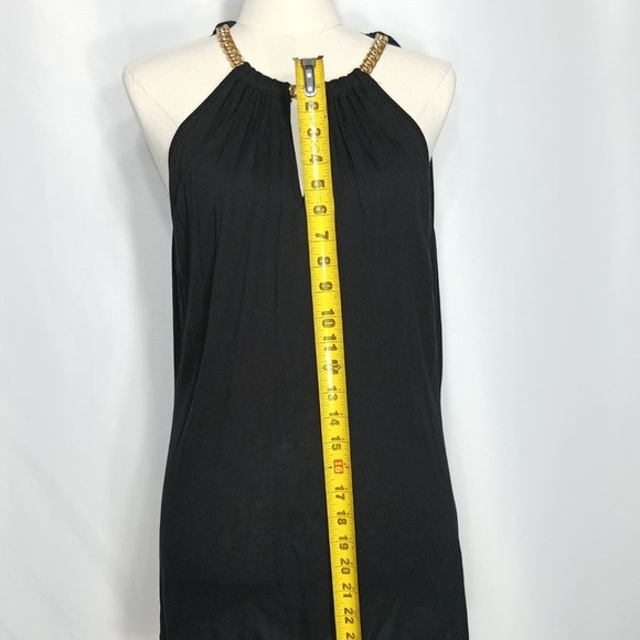 MK Elegant Black Halter Dress size L pre owned Exellent condition - Picture 7 of 13